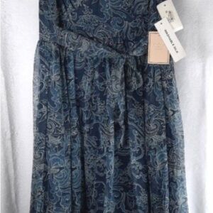 Johnathan Martin 100% Silk Sleeveless Midi Dress NWT